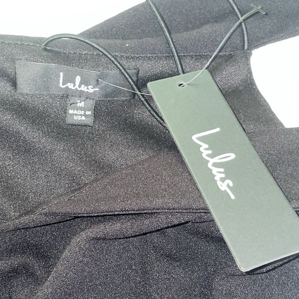 NWT‎ Lulus Black Dress Size M - Picture 7 of 10